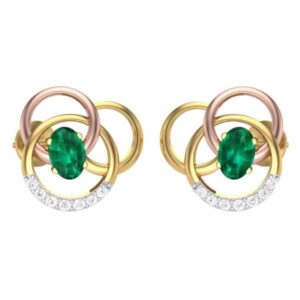 Emerald Diamond Earring